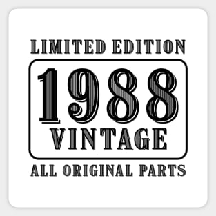 All original parts vintage 1988 limited edition birthday Sticker